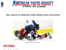 Tablet Screenshot of americanyouthhockey.com